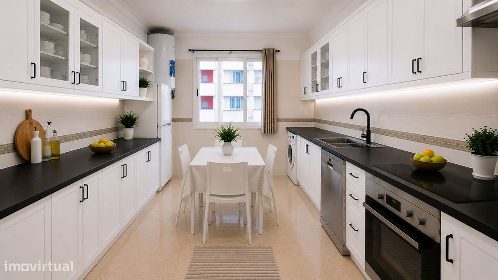 Apartamento T3, 111 m², Vista Mar, centro histórico de Paço de Arcos