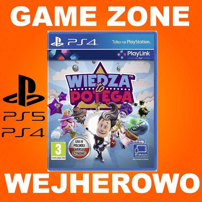 Wiedza to Potęga PS5 + PS4 + Slim + Pro = PŁYTA PL = PlayLink jak BUZZ