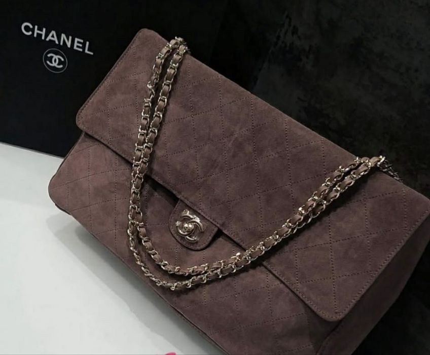 Torba chanel skora zamszowa