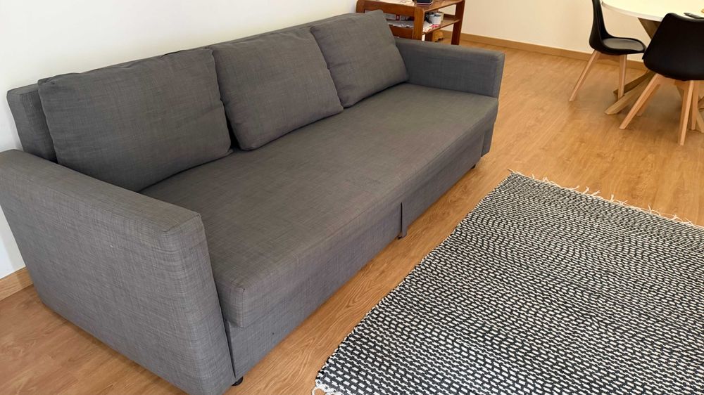 sofá-cama IKEA Skifteb- 3 lugares -Cinza escuro