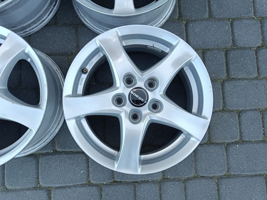 Felgi15 Borbet 5*112 VW Audi Skoda stan bdb kpl