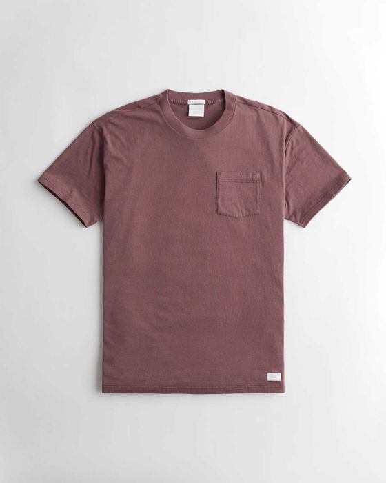 Футболки с карманом Hollister Abercrombie & Fitch. Оригінал