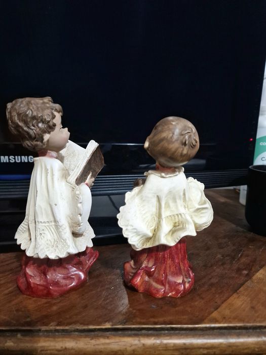 Bonecos de natal antigos em marfinite