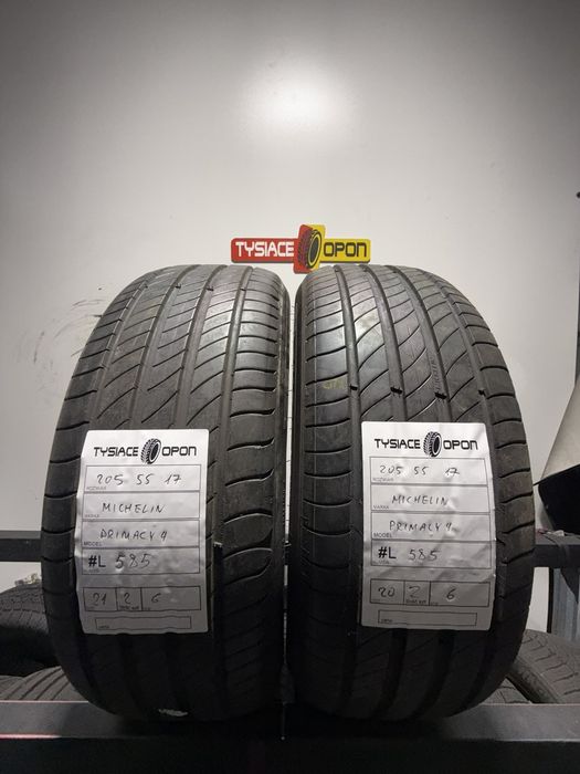 Opony wielosezonowe 205/55R17 Michelin komplet 2szt stan używane #L585
