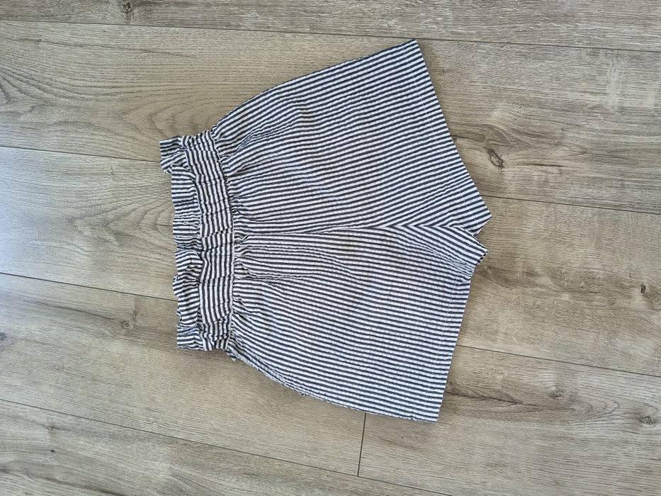 Szorty damskie w paski z wysokim stanem Zara XS 34