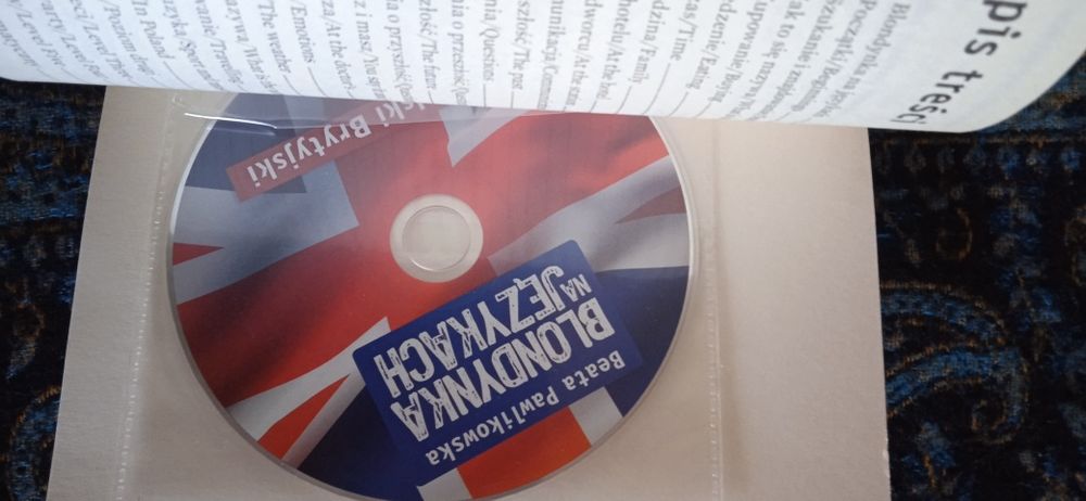 Blondynka na językach angielski brytyjski z płytą CD