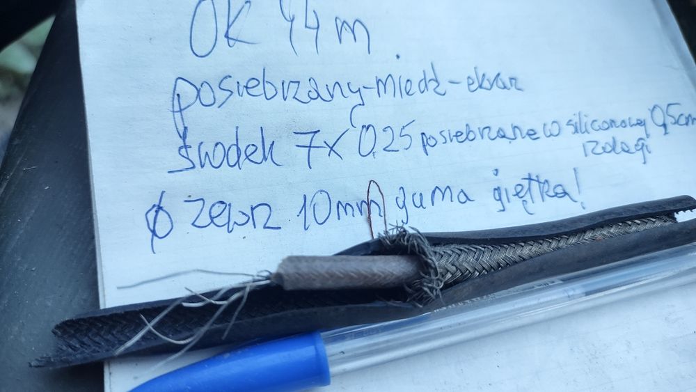 Przewód wojskowy antenowy koncentryczny
