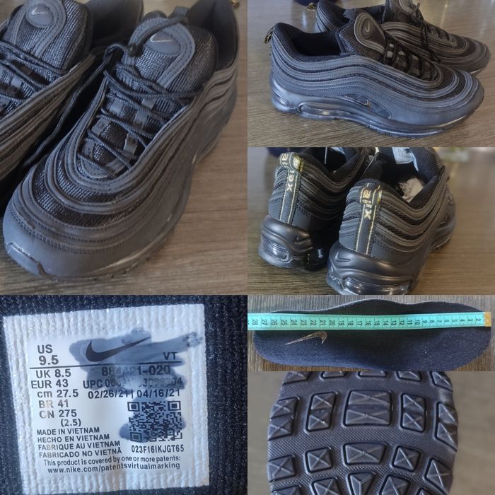 Продам нові кросівки Nike унісекс чорні 42р