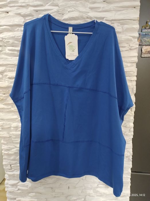 Tunika bluzka niebieska nowa 46/48/50/52 okazja