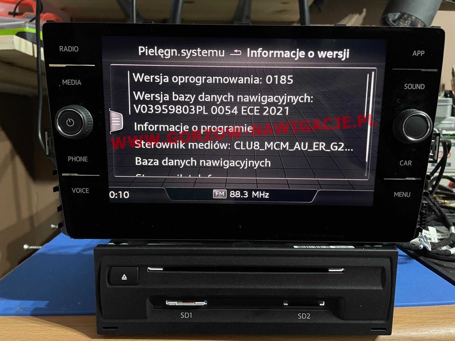 Polskie menu Polski lektor Mapy 2025 VW , Audi , BMW , Skoda i inne