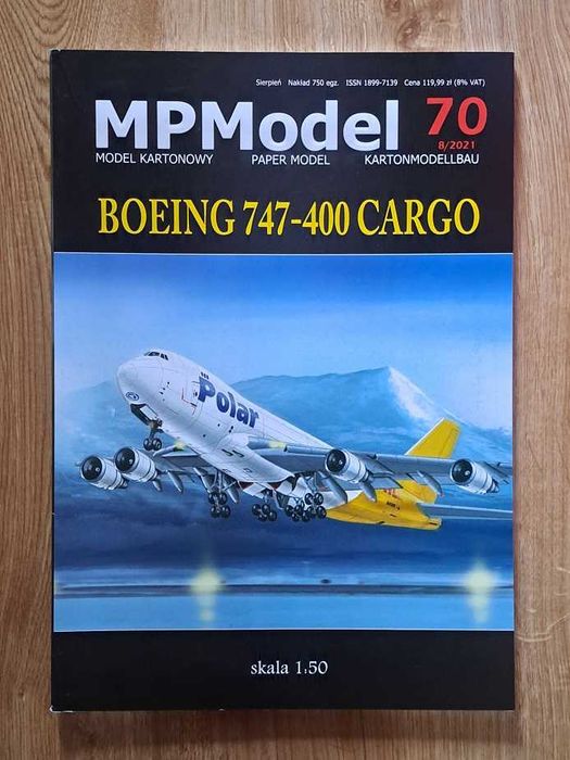 MPModel 70 model kartonowy samolot BOEING 747-400 CARGO