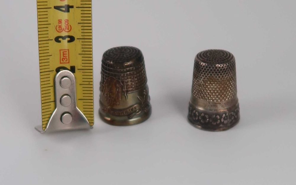 2 dedais em prata Portuguesa