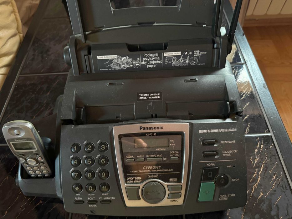 Sprzedam Fax Panasonic KX-FC195PD sprawny plus gratis folia 2x50 m