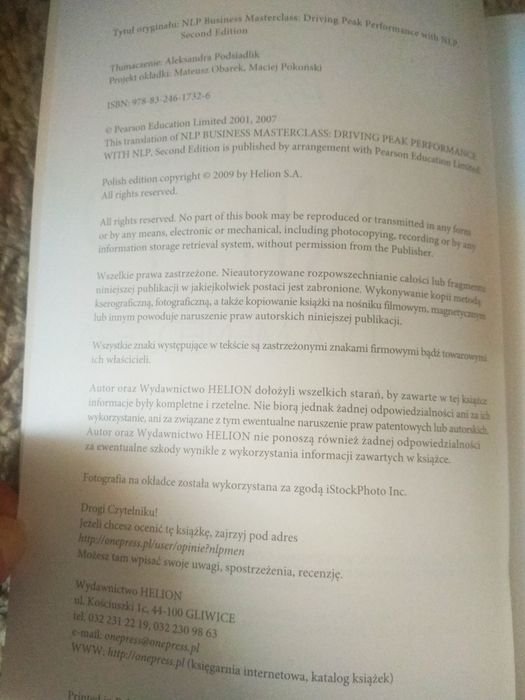 NLP Dla Menedżera, David Molden