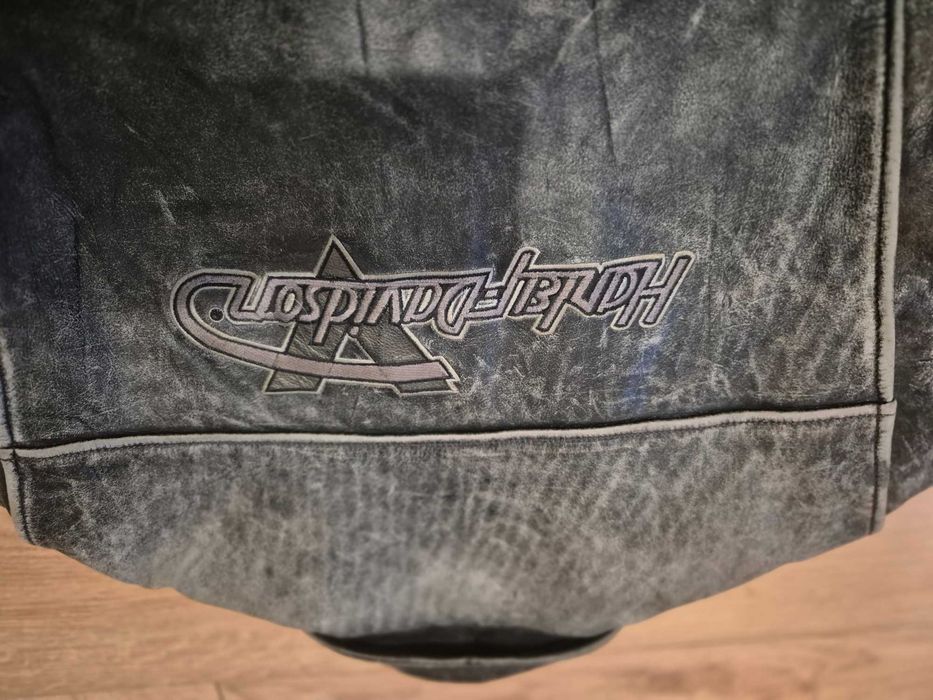 Casaco coçado Harley Davidson tamanho L