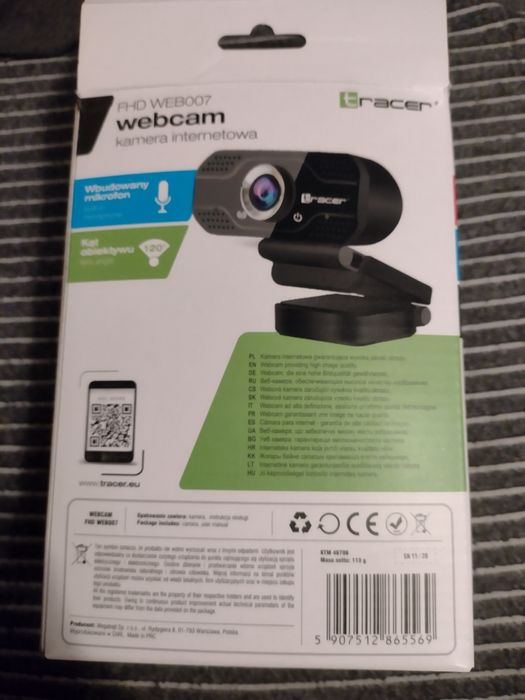 Kamera internetowa FHD WEB007 webcam tracer