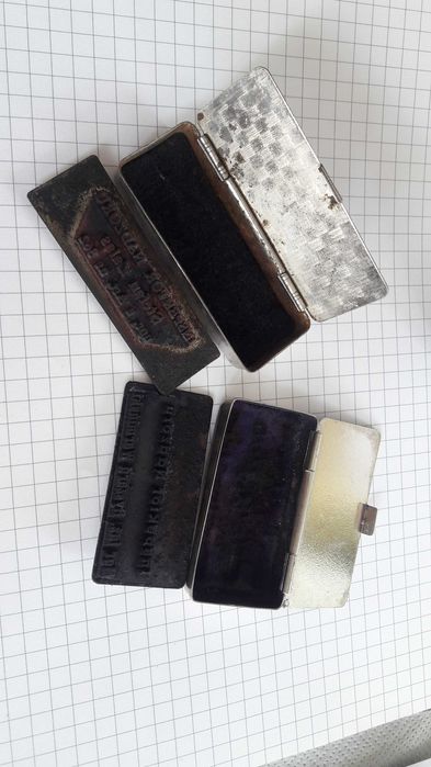 Tusz do stempli kauczukowych + 2 pieczątki PRL