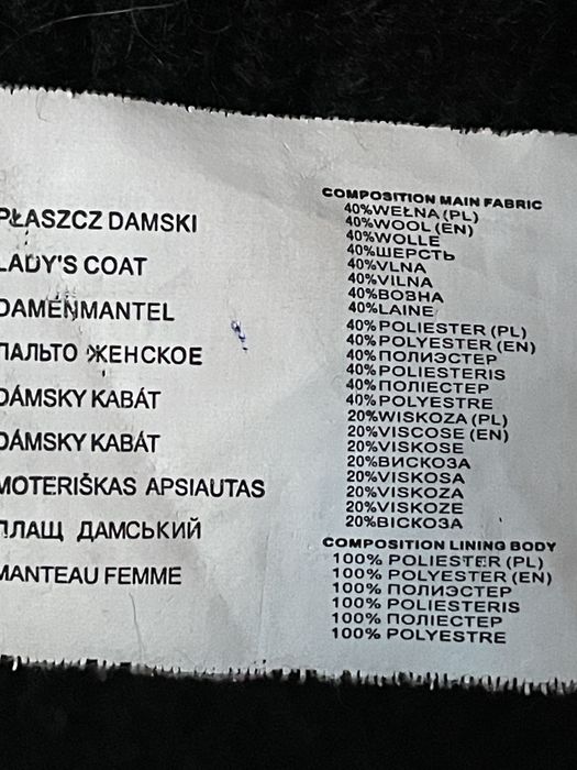 Płaszcz czarny Top Secret