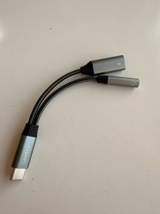 Adapter audio 2 w 1 USB-C na 3,5 mm + GRATIS
