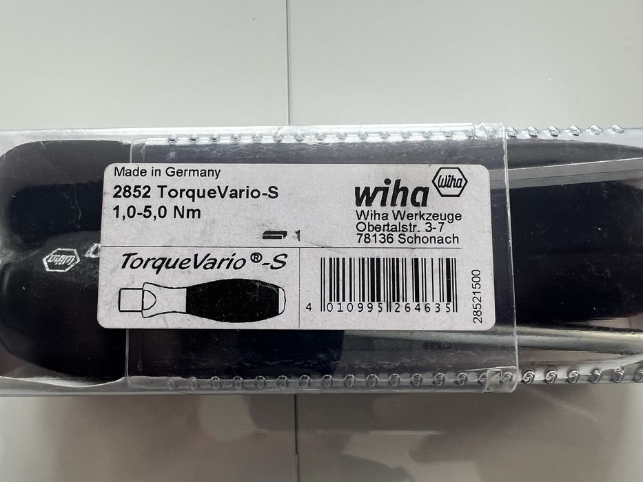 Wkrętak dynamometryczny Wiha TorqueVario-S 1,0-5,0 Nm (2852)