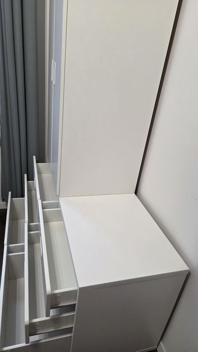 Zestaw mebli IKEA szafa i komoda SMASTAD / PLATSA biały zadbane