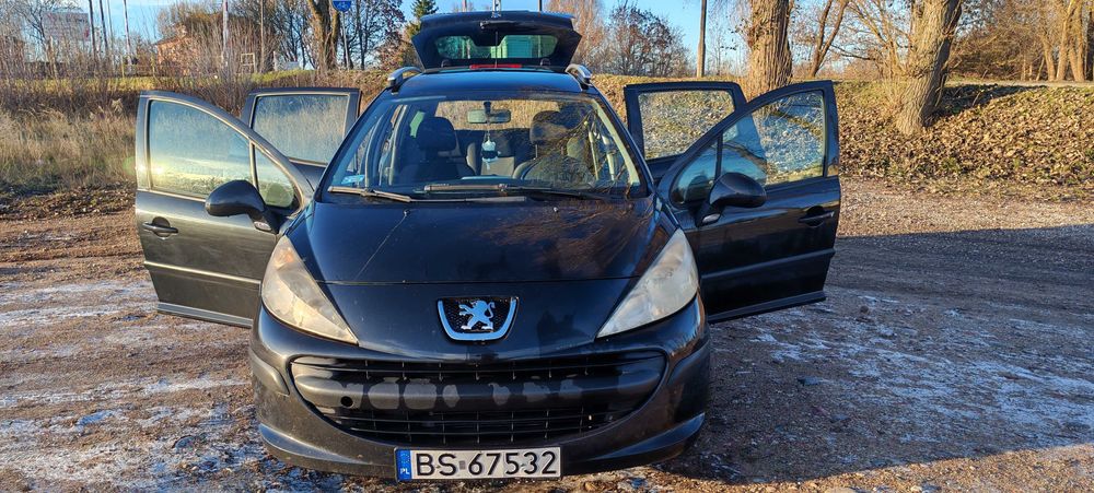 Peugeot 207 SW Diesel 1.6 2007 rok ważne PT i OC