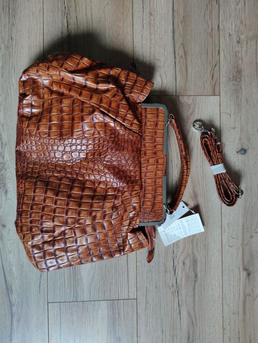 Nowa z metkami torba torebka ekoskóra krokodyl