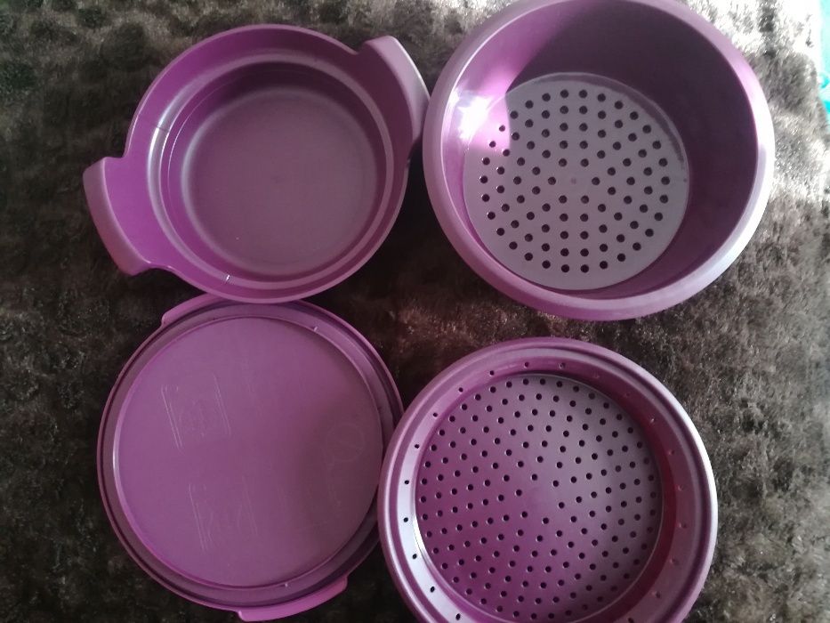 Tupperware micro gourmet cozinhar a vapor