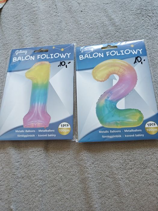 Balon foliowy cyfry 1i2