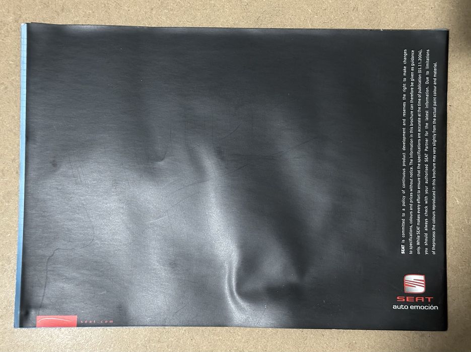 Catálogo Seat Toledo Acessórios ano 2004