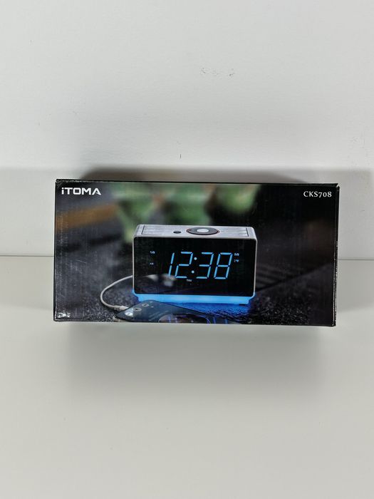ITOMA Budzik radio z głośnikami Bluetooth CKS708