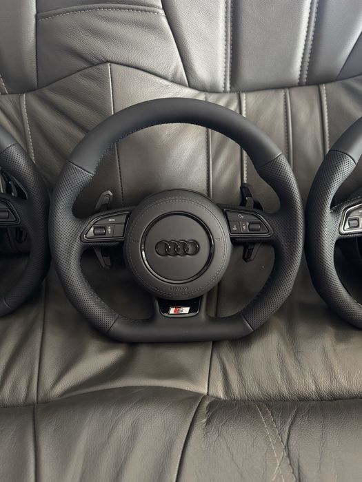 Kierownica Ścięta S-line A6 C7 A7 komplet poduszka a4 b8 A5 A3 8V