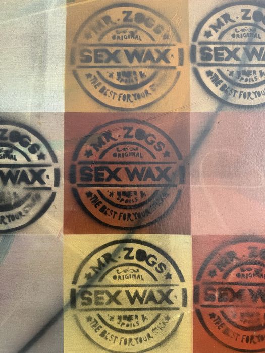 Surf -  Sex Waxe - pintura em óleo sobre tela e resina
