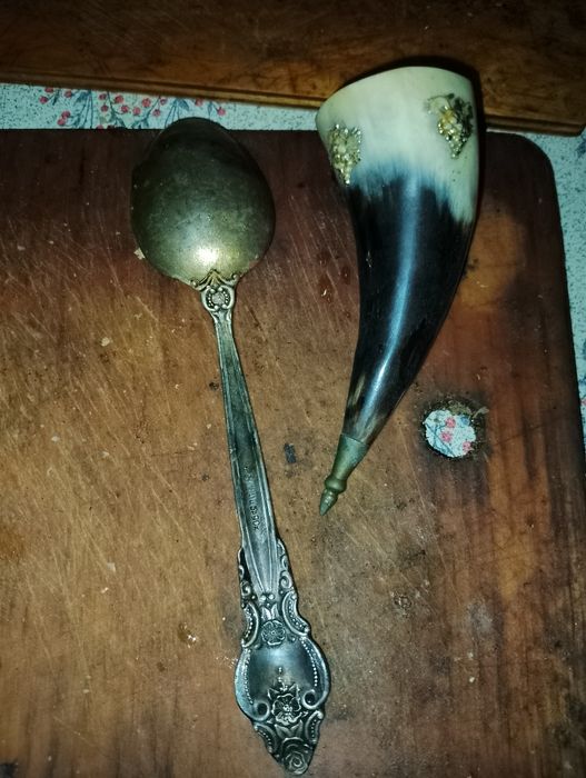 Самовар. На углях и ложка мильхиор