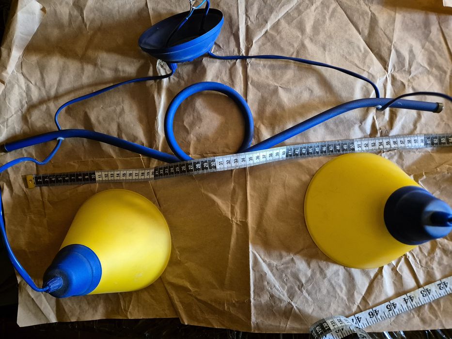 Lampa Żyrandol prawdopodobnie firmy Genowefa Witkowo długość ~65cm