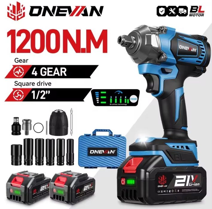 Pneumático Elétrico 2 Baterias 2 em 1