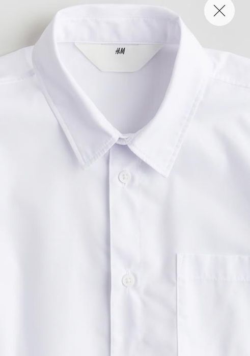 Сорочка h&m біла 11-12 років, 152 нова
