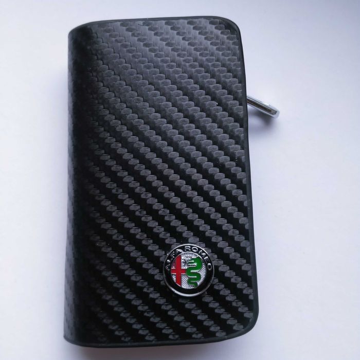 Alfa Romeo – skórzane etui na kluczyk + brelok | PREZENT