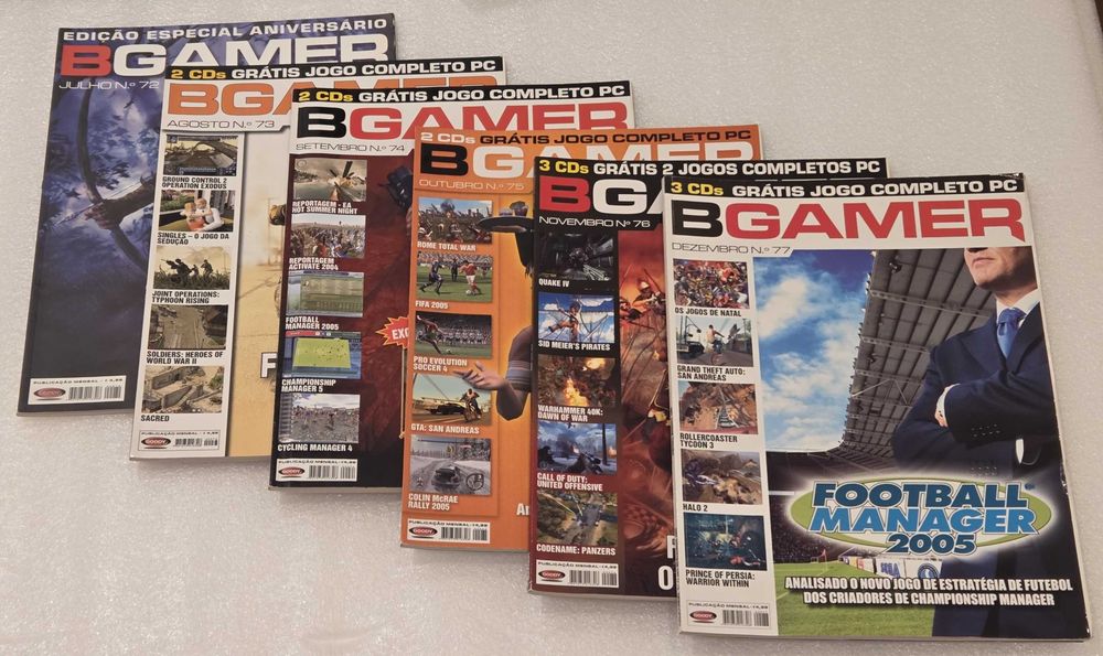 Lote BGamer 2004 completo nº 66 a 77