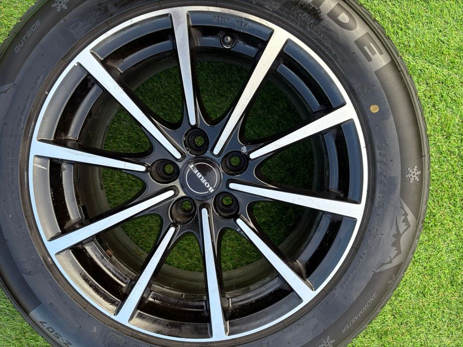 Jantes 17" Borbet BL5 pretas + pneus