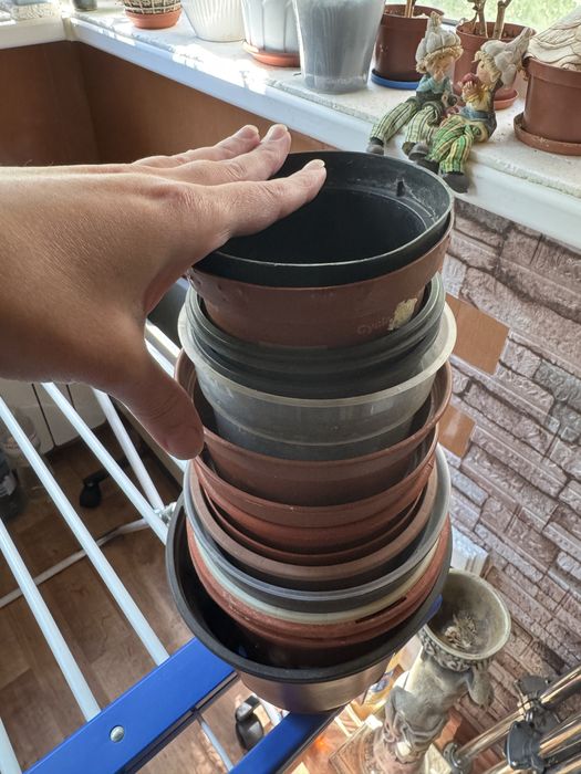 горшки для цветов/ рассады б/у