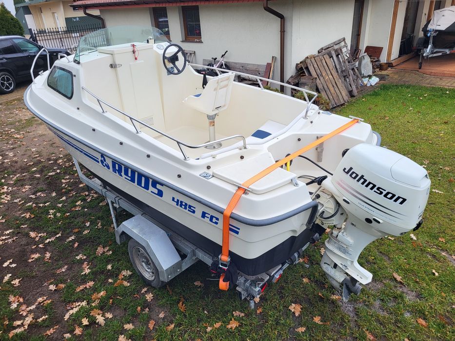 Lodz lodka kabinowa RYDS 485 FC  z silnikiem 50km 4T efi motorowka 4.8