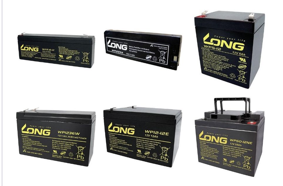 Акумулятори Long 12v, 7,8,9,12,18-200A для  сигналізаціі та оприскувачив