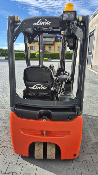 Wózek widłowy LINDE E12, duplex, elektryczny, przesuw