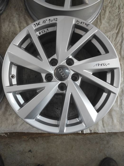 336 Felgi aluminiowe ORYGINAŁ AUDI R 17 5x112 otwór 57,1 Bardzo Ładne
