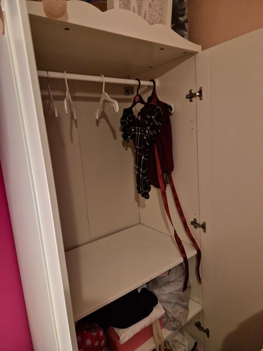 Guarda vestidos criança branco