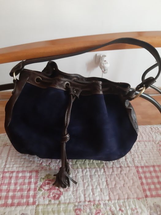 Mala camurça e pele