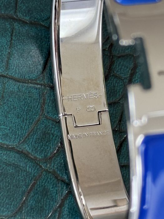 Hermes clic H bracelet оригінал Франція браслет синій