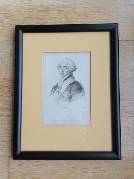 Litografia Stanisław August Poniatowski vintage retro