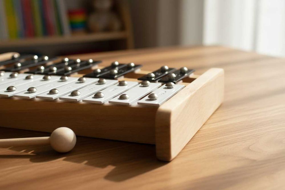 EDUKACYJNE Dzwonki chromatyczne 27-tonowe cymbałki szkolne na drewnie